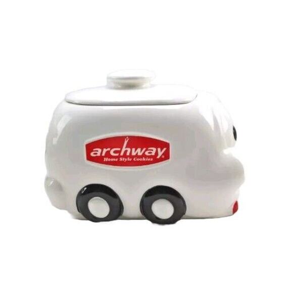 Archway Home Style Cookies Smiling Delivery Van Truck Advertising Cookie Jar - Picture 4 of 8